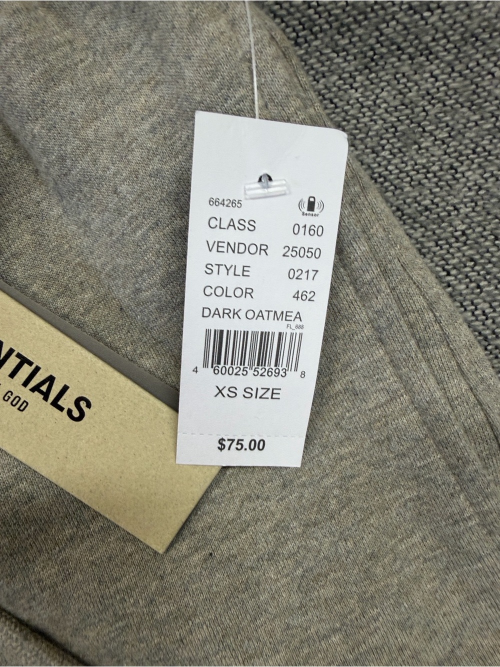Essentials Men’s Heather Gray Shorts Set - Taupe/Beige - Picture 5 of 6